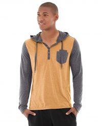 Chaz Kangeroo Hoodie - M, Orange